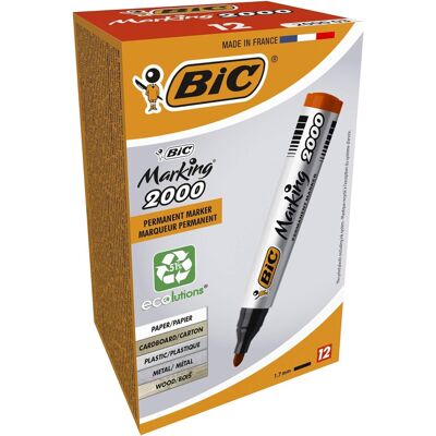 Bic Marcatore Permanente 'marking 2000' Inchiostro Rosso Bic Marcatore Permanente 'marking 2000' Inchiostro Rosso