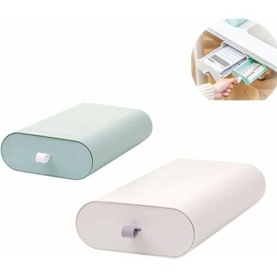 OEM 2 Pezzi Scatola Portaoggetti Invisibile Sotto Il Tavolo, Scatola Portaoggetti Per Cassetto Della Scrivania, Organizer Per Carta, Organizer Per Cancelleria Da Scrivania, Portapenne, Organizer Da Scriva OEM 2 Pezzi Scatola Portaoggetti Invisibile Sotto Il Tavolo, Scatola Portaoggetti Per Cassetto Della Scrivania, Organizer Per Carta, Organizer Per Cancelleria Da Scrivania, Portapenne, Organizer Da Scriva