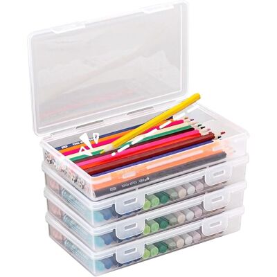 OEM Scatola Portapenne, Scatola Portaoggetti Impilabile Da 4 Pezzi, Robusta E Durevole, Senza Bpa, Scatola Portaoggetti Con Clip Per Articoli Per Ufficio, Materiali Artigianali, Scuola, Famiglia, Molto Co OEM Scatola Portapenne, Scatola Portaoggetti Impilabile Da 4 Pezzi, Robusta E Durevole, Senza Bpa, Scatola Portaoggetti Con Clip Per Articoli Per Ufficio, Materiali Artigianali, Scuola, Famiglia, Molto Co