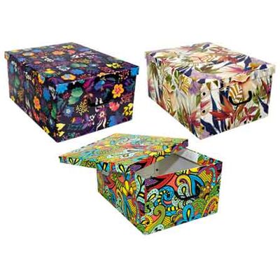 NO BRAND Contenitore Multiuso 'big Box Fantasy' 50x39x24,5h Cm NO BRAND Contenitore Multiuso 'big Box Fantasy' 50x39x24,5h Cm