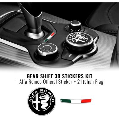 4R QUATTROERRE.IT Kit Adesivo Alfa Romeo Logo 51 Mm + Bandiera Per Interno Giulia E Stelvio 4R QUATTROERRE.IT Kit Adesivo Alfa Romeo Logo 51 Mm + Bandiera Per Interno Giulia E Stelvio