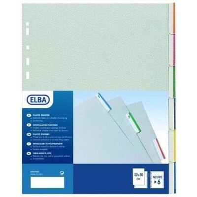 Elba 400006688 Intercalare Polipropilene (pp) Multicolore Elba 400006688 Intercalare Polipropilene (pp) Multicolore