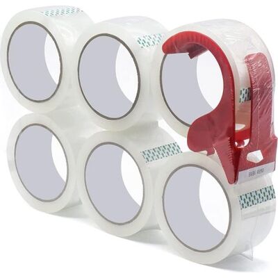 OEM Confezione Da 6 Rotoli Di Nastro Adesivo Trasparente Per Imballaggio In Cartone, Nastro Trasparente Industriale Da 50 Mm X 50 M, Per Spedizioni E Sigillatura Di Pacchi, Nastro Per Uso Domestico, Nastr OEM Confezione Da 6 Rotoli Di Nastro Adesivo Trasparente Per Imballaggio In Cartone, Nastro Trasparente Industriale Da 50 Mm X 50 M, Per Spedizioni E Sigillatura Di Pacchi, Nastro Per Uso Domestico, Nastr