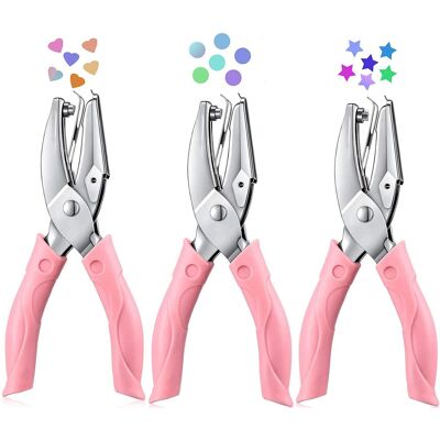 TIGREZY Set Di 3 Perforatrici Tascabili, Strumento Manuale Per Perforare I Fori In Metallo Per Arti E Mestieri, Ufficio, Scuola, Casa, Scrapbooking E Biglietti. TIGREZY Set Di 3 Perforatrici Tascabili, Strumento Manuale Per Perforare I Fori In Metallo Per Arti E Mestieri, Ufficio, Scuola, Casa, Scrapbooking E Biglietti.