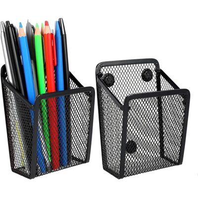 OEM Cestino Portapenne In Rete, 2 Pezzi, Magnetico, Per Frigo, Armadietto, Lavagna, Ufficio OEM Cestino Portapenne In Rete, 2 Pezzi, Magnetico, Per Frigo, Armadietto, Lavagna, Ufficio