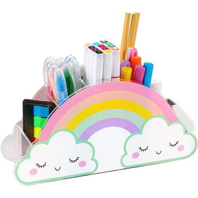 OEM Portapenne In Acrilico Color Arcobaleno, Ideale Per L'Ufficio, Perfetto Per Riporre Articoli Di Cancelleria A Casa E In Ufficio. OEM Portapenne In Acrilico Color Arcobaleno, Ideale Per L'Ufficio, Perfetto Per Riporre Articoli Di Cancelleria A Casa E In Ufficio.