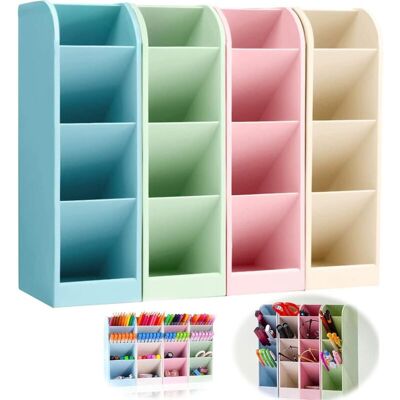XISRENS Set Di 4 Organizer Da Scrivania, Portapenne Multifunzionale In Plastica Per Riporre Pennelli Da Trucco, Penne, Materiale Scolastico E Da Ufficio. XISRENS Set Di 4 Organizer Da Scrivania, Portapenne Multifunzionale In Plastica Per Riporre Pennelli Da Trucco, Penne, Materiale Scolastico E Da Ufficio.