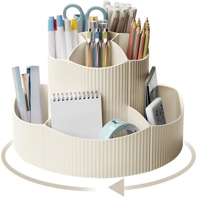 OEM Portapenne Girevole, Organizer Da Scrivania, 11 Scomparti, Grande Capacità Migliorata, Rotazione A 360°, Può Contenere Matite, Pennarelli, Vari Articoli Di Cancelleria (bianco) OEM Portapenne Girevole, Organizer Da Scrivania, 11 Scomparti, Grande Capacità Migliorata, Rotazione A 360°, Può Contenere Matite, Pennarelli, Vari Articoli Di Cancelleria (bianco)