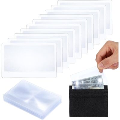 OEM 20 Lenti, Lente D'Ingrandimento Tascabile 3x Per Portafoglio, Per Carte Di Credito, Per Gioielli, Per Leggere, Per Correre O Per Accendere Il Fuoco. OEM 20 Lenti, Lente D'Ingrandimento Tascabile 3x Per Portafoglio, Per Carte Di Credito, Per Gioielli, Per Leggere, Per Correre O Per Accendere Il Fuoco.