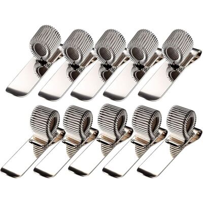 DPZO Set Di 5 Portapenne Orizzontali E Verticali In Acciaio Inox Con Anello A Molla Per Il Fissaggio In Tasca, Supporti O Clip Per Penne A Sfera Tascabili, Matite Tascabili, Portablocchi (10 Pezzi) DPZO Set Di 5 Portapenne Orizzontali E Verticali In Acciaio Inox Con Anello A Molla Per Il Fissaggio In Tasca, Supporti O Clip Per Penne A Sfera Tascabili, Matite Tascabili, Portablocchi (10 Pezzi)