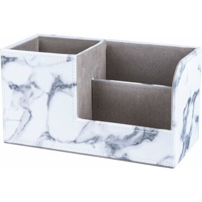 DPZO Organizer Da Scrivania Multifunzionale, Portapenne In Similpelle, 3 Scomparti, Scatola Portaoggetti Per Ufficio, Biglietti Da Visita, Penne (motivo Effetto Marmo) DPZO Organizer Da Scrivania Multifunzionale, Portapenne In Similpelle, 3 Scomparti, Scatola Portaoggetti Per Ufficio, Biglietti Da Visita, Penne (motivo Effetto Marmo)