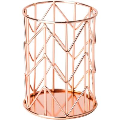 OEM Portapenne In Metallo, Organizer Da Scrivania Multifunzionale, Portapenne - Oro Rosa OEM Portapenne In Metallo, Organizer Da Scrivania Multifunzionale, Portapenne - Oro Rosa