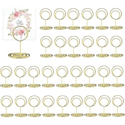 OEM Portacarte Da Tavolo Rotondi In Metallo Dorato – Set Di 30 Portacarte Per Foto O Biglietti, Design Elegante E Stabile OEM Portacarte Da Tavolo Rotondi In Metallo Dorato – Set Di 30 Portacarte Per Foto O Biglietti, Design Elegante E Stabile