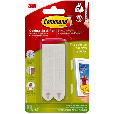 Ganci grandi per quadri bianchi 3M Command - Ganci per quadri Ganci grandi per quadri bianchi 3M Command - Ganci per quadri