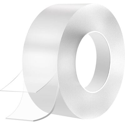OEM Nastro Biadesivo - 5 M X 50 Mm X 2 Mm - Nano Nastro - Extra Spesso - Trasparente - Acrilico OEM Nastro Biadesivo - 5 M X 50 Mm X 2 Mm - Nano Nastro - Extra Spesso - Trasparente - Acrilico