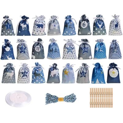 OEM 24 Sacchetti Per Calendario Dell'avvento, Sacchetti Per Calendario Dell'avvento, Sacchetti Per Calendario Dell'avvento Riempibili, Sacchetti Per Calendario A Sorpresa Per Natale, Con Clip In Legno E S OEM 24 Sacchetti Per Calendario Dell'avvento, Sacchetti Per Calendario Dell'avvento, Sacchetti Per Calendario Dell'avvento Riempibili, Sacchetti Per Calendario A Sorpresa Per Natale, Con Clip In Legno E S