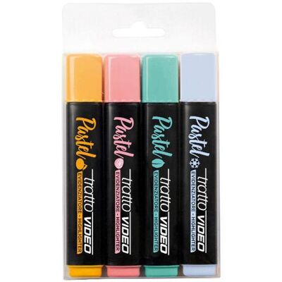 OEM Tratto F835801 Evidenziatore 4 Pz Colori Assortiti OEM Tratto F835801 Evidenziatore 4 Pz Colori Assortiti