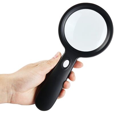 OEM Lente D'Ingrandimento Tascabile Con 12 Led Per La Lettura Degli Anziani, La Lettura Ad Alta Definizione Di Libri E Giornali E Per Lavori Di Riparazione Da Parte Degli Studenti. 90 Mm. OEM Lente D'Ingrandimento Tascabile Con 12 Led Per La Lettura Degli Anziani, La Lettura Ad Alta Definizione Di Libri E Giornali E Per Lavori Di Riparazione Da Parte Degli Studenti. 90 Mm.