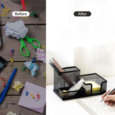 OEM Organizer Da Scrivania Antiscivolo, Elegante Portapenne In Rete, Adatto Per Casa, Ufficio E Scuola, Con Clip Per Memo, Organizer Da Scrivania Multifunzionale, Nero. OEM Organizer Da Scrivania Antiscivolo, Elegante Portapenne In Rete, Adatto Per Casa, Ufficio E Scuola, Con Clip Per Memo, Organizer Da Scrivania Multifunzionale, Nero.