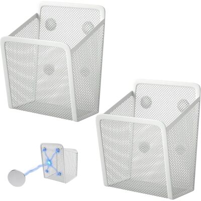 GABRIELLE Set Di 2 Portapenne Magnetici, Cestino Organizer Magnetico Per Riporre Gli Oggetti In Cucina - Spazio Di Archiviazione, Portapenne Magnetico Per Lavagna Bianca, Armadietto, Frigorifero, Ufficio E Cuci GABRIELLE Set Di 2 Portapenne Magnetici, Cestino Organizer Magnetico Per Riporre Gli Oggetti In Cucina - Spazio Di Archiviazione, Portapenne Magnetico Per Lavagna Bianca, Armadietto, Frigorifero, Ufficio E Cuci