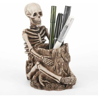 DPZO Portapenne A Forma Di Teschio, Portapenne Per Cancelleria, Portapennelli Per Il Trucco, Organizer Da Scrivania, Scatola Decorativa, Portachiavi, Regalo A Forma Di Scheletro DPZO Portapenne A Forma Di Teschio, Portapenne Per Cancelleria, Portapennelli Per Il Trucco, Organizer Da Scrivania, Scatola Decorativa, Portachiavi, Regalo A Forma Di Scheletro