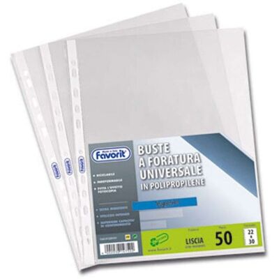 Favorit 100460120 Foglio Di Protezione 220 X 300 Mm Polipropilene (pp) 50 Pz Favorit 100460120 Foglio Di Protezione 220 X 300 Mm Polipropilene (pp) 50 Pz