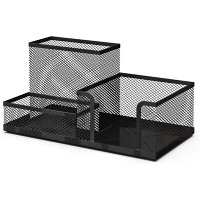 OEM Organizer Da Scrivania E Portapenne In Rete Metallica Nera - Accessori Per Ufficio - Organizzatore Di Materiale Scolastico - Organizzatore Di Penne E Articoli Di Cancelleria - 8x4x4 Pollici - Nero OEM Organizer Da Scrivania E Portapenne In Rete Metallica Nera - Accessori Per Ufficio - Organizzatore Di Materiale Scolastico - Organizzatore Di Penne E Articoli Di Cancelleria - 8x4x4 Pollici - Nero