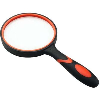 OEM Lente D'Ingrandimento Da 100 Mm, Grande Ingrandimento, Portatile 10x Con Impugnatura Antiscivolo In Gomma Morbida, Diametro 100 Mm Per Leggere Libri, Vetro Vero Per Leggere Giornali E Cruciverba OEM Lente D'Ingrandimento Da 100 Mm, Grande Ingrandimento, Portatile 10x Con Impugnatura Antiscivolo In Gomma Morbida, Diametro 100 Mm Per Leggere Libri, Vetro Vero Per Leggere Giornali E Cruciverba