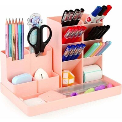 KZQ Set Di 5 Organizer Da Scrivania Multifunzionali, Portapenne In Plastica Per Riporre Articoli Di Cancelleria A Casa E A Scuola - KZQ Set Di 5 Organizer Da Scrivania Multifunzionali, Portapenne In Plastica Per Riporre Articoli Di Cancelleria A Casa E A Scuola -