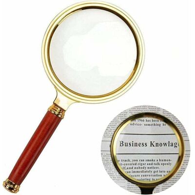 OEM Lente D'Ingrandimento Per La Lettura - 10x - Diametro 80 Mm - Per Anziani - Metallo - Per Leggere Libri, Giornali, Mappe, Insetti, Cruciverba, Incisioni, Gioielli -crezuo OEM Lente D'Ingrandimento Per La Lettura - 10x - Diametro 80 Mm - Per Anziani - Metallo - Per Leggere Libri, Giornali, Mappe, Insetti, Cruciverba, Incisioni, Gioielli -crezuo