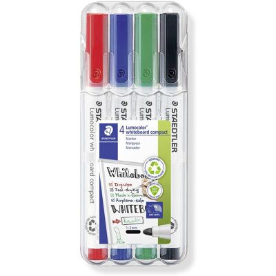 Staedtler Lumocolor 341 Wp4 Marcatore Per Lavagna Bianca Assortito (selezione Del Colore Non Possibile) 1 Pz. - Staedtler Lumocolor 341 Wp4 Marcatore Per Lavagna Bianca Assortito (selezione Del Colore Non Possibile) 1 Pz. -