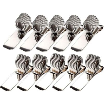 DPZO Set Di 5 Portapenne Orizzontali E Verticali In Acciaio Inox Con Anello A Molla Per Il Fissaggio In Tasca, Supporti O Clip Per Penne A Sfera Tascabili, Matite Tascabili, Portablocchi (10 Pezzi) DPZO Set Di 5 Portapenne Orizzontali E Verticali In Acciaio Inox Con Anello A Molla Per Il Fissaggio In Tasca, Supporti O Clip Per Penne A Sfera Tascabili, Matite Tascabili, Portablocchi (10 Pezzi)