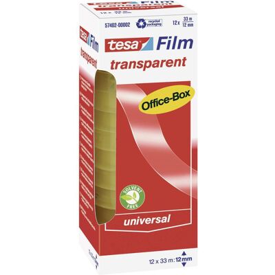Tesa Office-box 57402-00002-01 Nastro Adesivo Film Trasparente (l X L) 33 M X 12 Mm 12 Pz. Tesa Office-box 57402-00002-01 Nastro Adesivo Film Trasparente (l X L) 33 M X 12 Mm 12 Pz.