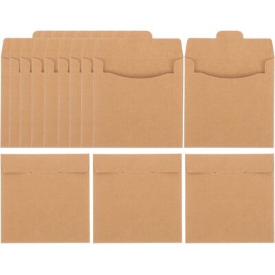 ULISEM Bustine Protettive In Carta Kraft Per Cd/dvd – Confezione Da 50 Pezzi, Protezione Da Graffi E Polvere, Formato Standard 14 X 12,5 Cm ULISEM Bustine Protettive In Carta Kraft Per Cd/dvd – Confezione Da 50 Pezzi, Protezione Da Graffi E Polvere, Formato Standard 14 X 12,5 Cm