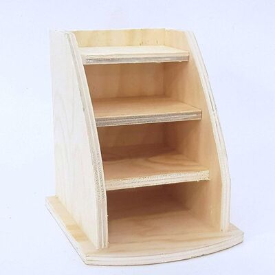 TRADE SHOP TRAESIO Portapenne 3 Scomparti Orizzontali Legno 63818 Organizer Cosmetici Make Up - - TRADE SHOP TRAESIO Portapenne 3 Scomparti Orizzontali Legno 63818 Organizer Cosmetici Make Up - -