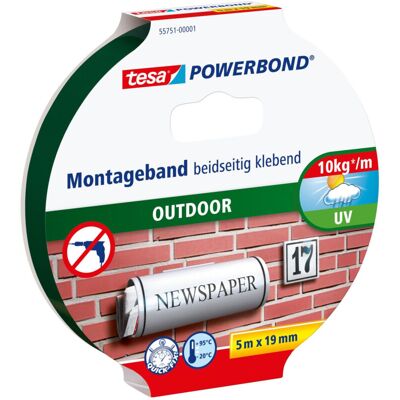 Tesa Nastro Biadesivo Esterni 5mtx19mm Tesa Nastro Biadesivo Esterni 5mtx19mm