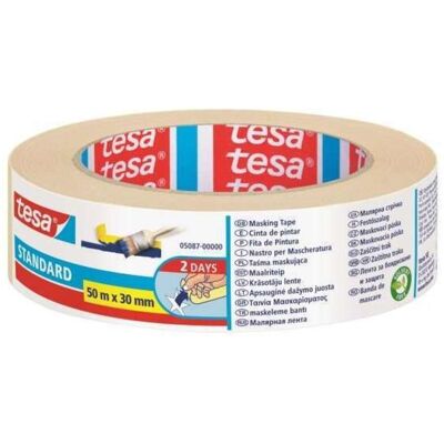 Tesa - Nastro Carta Adesivo 'eco' Per Mascheratura Standard 30 Mm X 50mt Tesa - Nastro Carta Adesivo 'eco' Per Mascheratura Standard 30 Mm X 50mt