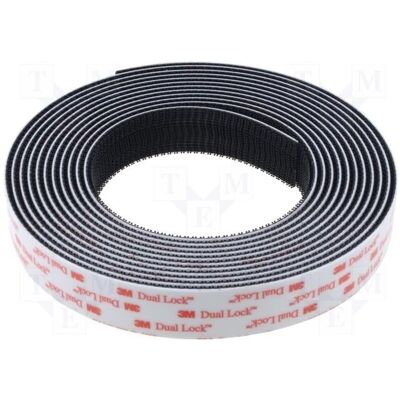 3M - Velcro Adesivo Nero Dual Lock Sj3550 In Vendita Al Metro Larghezza - 25mm X 5mt 3M - Velcro Adesivo Nero Dual Lock Sj3550 In Vendita Al Metro Larghezza - 25mm X 5mt