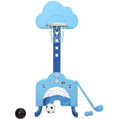 HELLOSHOP26 Canestro Da Basket 3 In 1 Altezza Regolabile 77 X 116 Cm Sicuro E Stabile Design Moderno In Hdpe Blu Chiaro E Scuro 200013673 HELLOSHOP26 Canestro Da Basket 3 In 1 Altezza Regolabile 77 X 116 Cm Sicuro E Stabile Design Moderno In Hdpe Blu Chiaro E Scuro 200013673