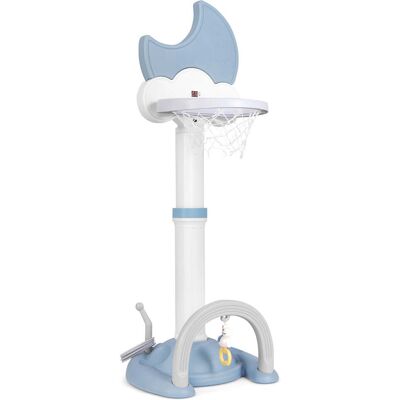 HELLOSHOP26 Canestro Da Basket 4 In 1 Con Altezza Regolabile 56 X 50 X 114-152 Cm Divertimento Moderno E Versatile In Hdpe Blu 200012949 HELLOSHOP26 Canestro Da Basket 4 In 1 Con Altezza Regolabile 56 X 50 X 114-152 Cm Divertimento Moderno E Versatile In Hdpe Blu 200012949