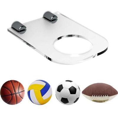 OEM Supporto Per Palloni, Rastrelliera In Acrilico Da Parete, Ripiano Trasparente Invisibile, Per Calcio, Basket, Pallavolo, Rugby E Calcetto. OEM Supporto Per Palloni, Rastrelliera In Acrilico Da Parete, Ripiano Trasparente Invisibile, Per Calcio, Basket, Pallavolo, Rugby E Calcetto.