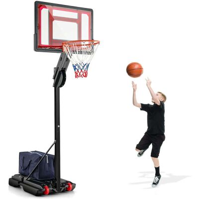 HELLOSHOP26 Canestro Da Basket Portatile Regolabile Da 1,05-2,6 M Per Bambini E Adulti Con Base Stabile In Metallo Nero 200021111 HELLOSHOP26 Canestro Da Basket Portatile Regolabile Da 1,05-2,6 M Per Bambini E Adulti Con Base Stabile In Metallo Nero 200021111
