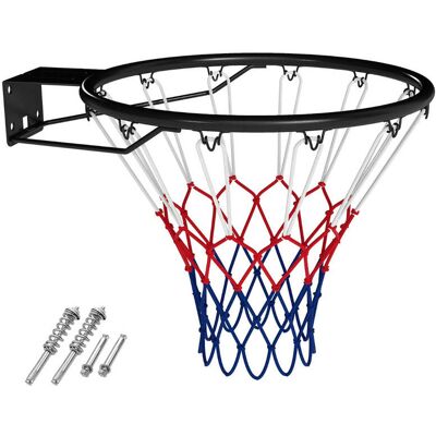 HELLOSHOP26 Canestro Da Basket Da 45 Cm Facile Installazione Con Molle Ammortizzanti Design Universale Metallo Nero 200017781 HELLOSHOP26 Canestro Da Basket Da 45 Cm Facile Installazione Con Molle Ammortizzanti Design Universale Metallo Nero 200017781