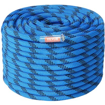 VEVOR Corda Statica Da Arrampicata 12,7 Mm, Corda Da Arrampicata All'aperto 38m Resistenza Alla Rottura 30 Kn, Corda In Fibra Con Moschettone In Acciaio Per Fuga, Discesa In Corda Doppia VEVOR Corda Statica Da Arrampicata 12,7 Mm, Corda Da Arrampicata All'aperto 38m Resistenza Alla Rottura 30 Kn, Corda In Fibra Con Moschettone In Acciaio Per Fuga, Discesa In Corda Doppia