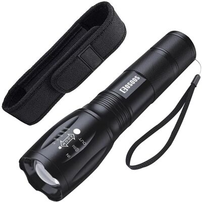 OEM Cosoos Torcia Led Potente Professionale, Elettrica Torcia Con Fondina, 5 Modalit Torcia Tattica Militare Zoomabile, Impermeabile Ipx4 Per Campeggio, Escursione, Outdoor, Emergenza OEM Cosoos Torcia Led Potente Professionale, Elettrica Torcia Con Fondina, 5 Modalit Torcia Tattica Militare Zoomabile, Impermeabile Ipx4 Per Campeggio, Escursione, Outdoor, Emergenza