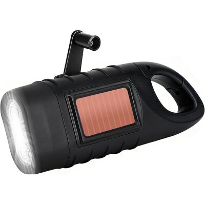 OEM Torcia Solare, Torcia A Led Di Emergenza Con Moschettone, Torcia A Dinamo Portatile A Manovella Per Campeggio All'aperto, Interruzioni Di Corrente, Ciclismo, Attrezzatura Di Emergenza (nera) OEM Torcia Solare, Torcia A Led Di Emergenza Con Moschettone, Torcia A Dinamo Portatile A Manovella Per Campeggio All'aperto, Interruzioni Di Corrente, Ciclismo, Attrezzatura Di Emergenza (nera)