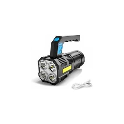 OEM Torcia A Led Cob Ricaricabile Ultra Luminosa, Impermeabile, Con 4 Modalità Di Funzionamento, Torcia Di Emergenza Portatile Per Escursionismo, Pesca E Campeggio - Crezuo OEM Torcia A Led Cob Ricaricabile Ultra Luminosa, Impermeabile, Con 4 Modalità Di Funzionamento, Torcia Di Emergenza Portatile Per Escursionismo, Pesca E Campeggio - Crezuo