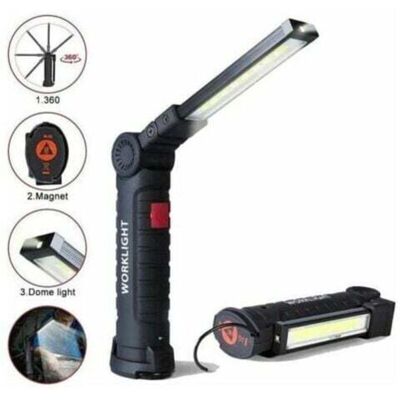 OEM Lampada Da Lavoro A Led Ricaricabile Da 800 Lumen, Con Base Magnetica E 5 Modalità Per Garage, Campeggio, Emergenze E Come Torcia A Led Portatile. OEM Lampada Da Lavoro A Led Ricaricabile Da 800 Lumen, Con Base Magnetica E 5 Modalità Per Garage, Campeggio, Emergenze E Come Torcia A Led Portatile.