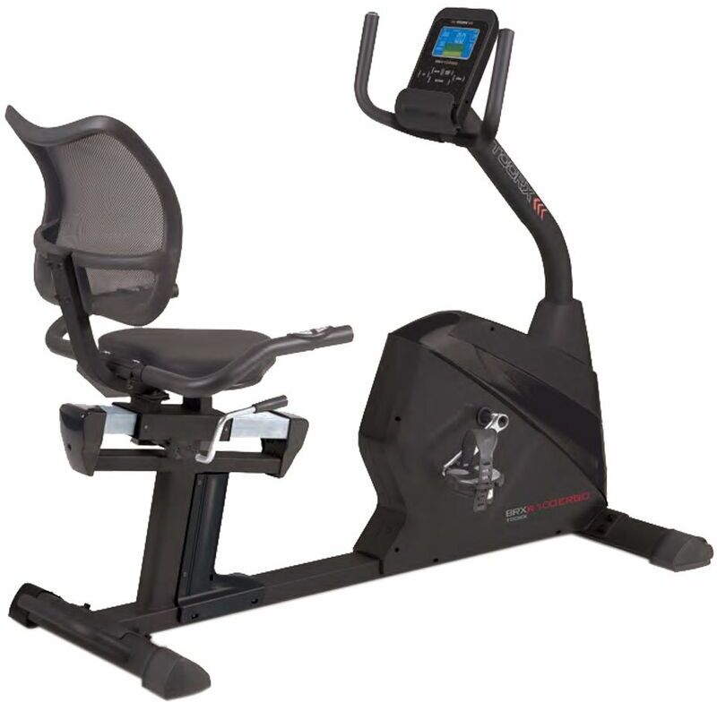 TOORX BRX-R100 Ergometro HRC recumbent - cyclette orizzontale - ricevitore wireless APP Ready