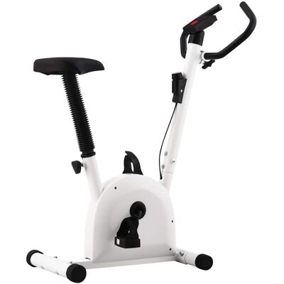 VIDAXL - Cyclette Ellittica Con Cinghia Di Resistenza Bianca VIDAXL - Cyclette Ellittica Con Cinghia Di Resistenza Bianca